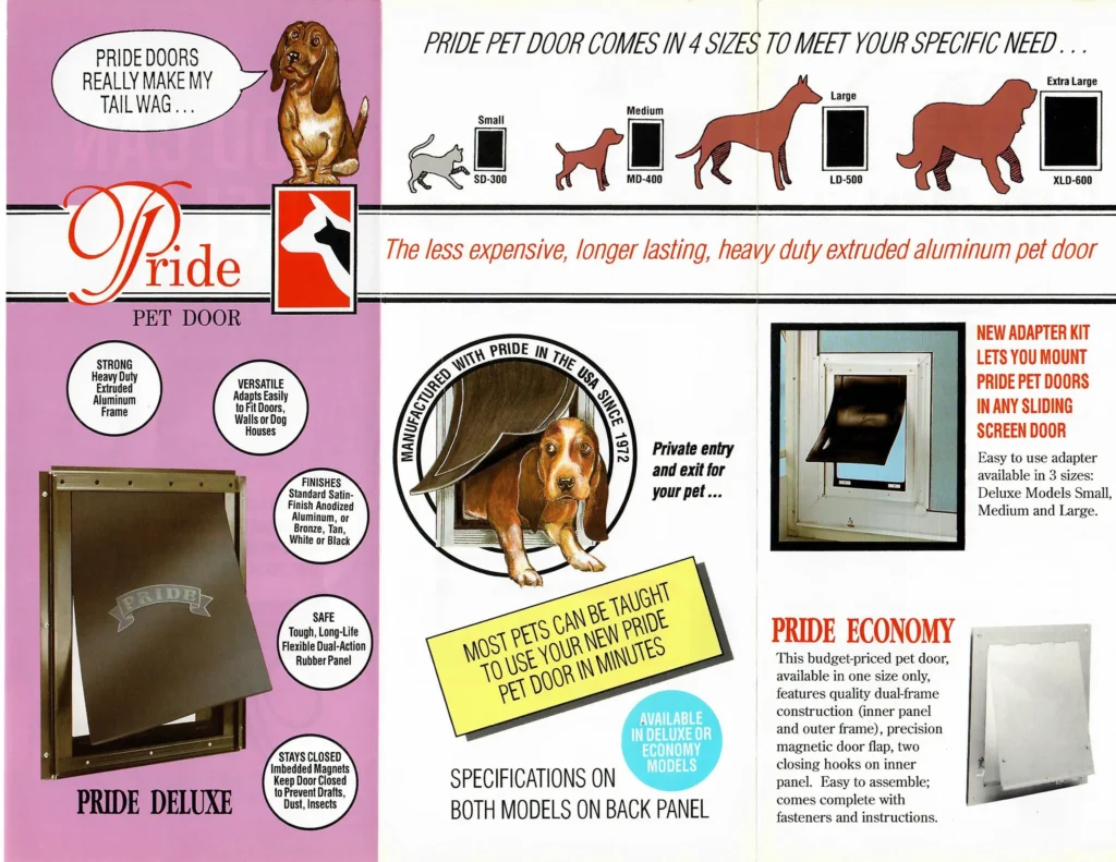Pride Pet Doors Brochure